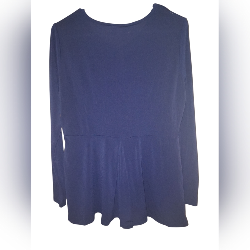 3/$8 Navy Long Sleeve Dress Shirt - Picture 2 of 6